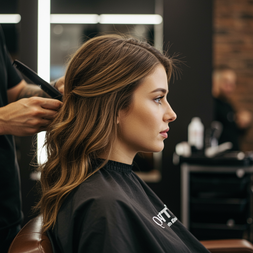 Women's haircut at Salon Joshua in Gilbert AZ